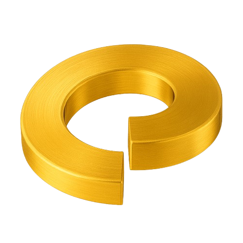 Split Lock Washer Brass 1/2 * 7/8 OD