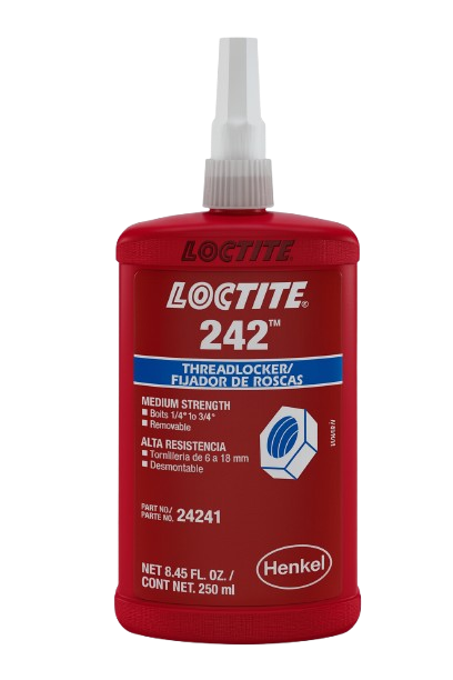 LOCTITE® 242 – Blue Threadlocker – Medium Strength – Oil Resistant – 50 ml