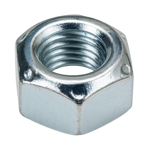 Metric Conical Hexagonal Nut Zinc M8 * 1.25 Grade 10.9