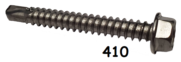 Hexagonal Head Drilling Screw 410 Stainless Steel #14 * 1-1/2"