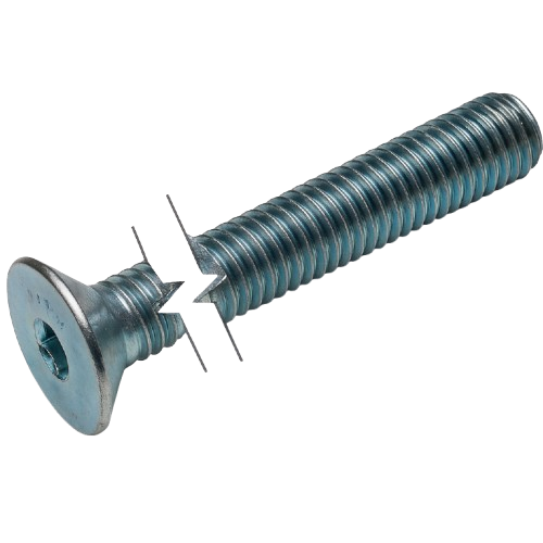 Metric Flat Head Cap Screw Zinc Plated Full Thread M6 * 1 * 16mm Grade 8.8 [Allen Key]