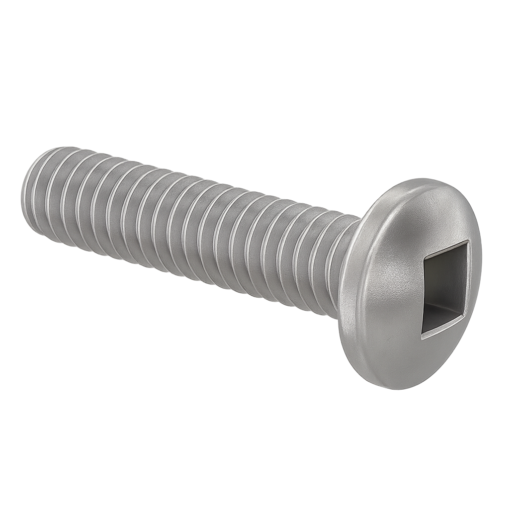 Pan Head Machine Screw Full Thread  Zinc 6-32 * 3" [Quadrex Drive]