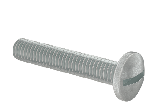 Pan Head Machine Screw Full Thread  Zinc 1/4-20 * 6" [Quadrex Drive]
