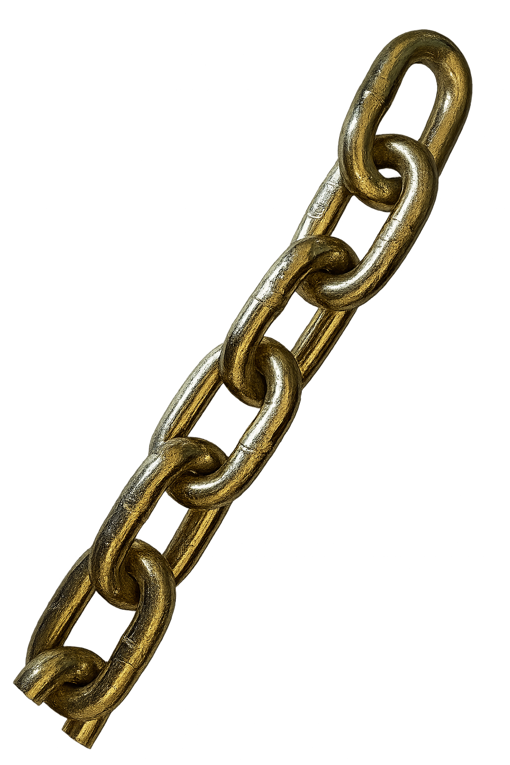 Straight Link Chain Zinc 1/4 Grade 70