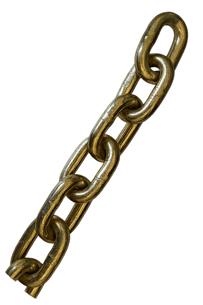 Straight Link Chain Zinc 1/4 Grade 70