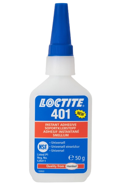 LOCTITE® 401 – Transparent Instant Adhesive – Medium Strength – 50 g