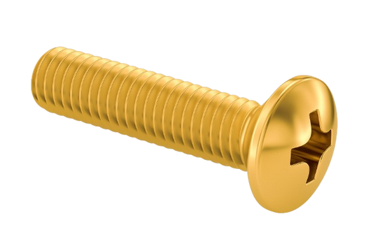 Pan Head Machine Screw Full Thread Brass 8-32 * 1" [Philips Drive]
