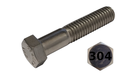 Imperial Hexagonal Bolt Extra Fine And Partial Thread 304 Stainless Steel Thread 1-14 * 3-1/2"