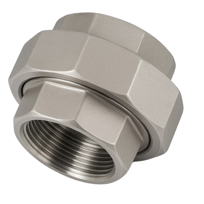 Low Pressure Threaded Union Straight Connector 316 Stainless Steel 1-1/4-11-1/2 [Female NPT]