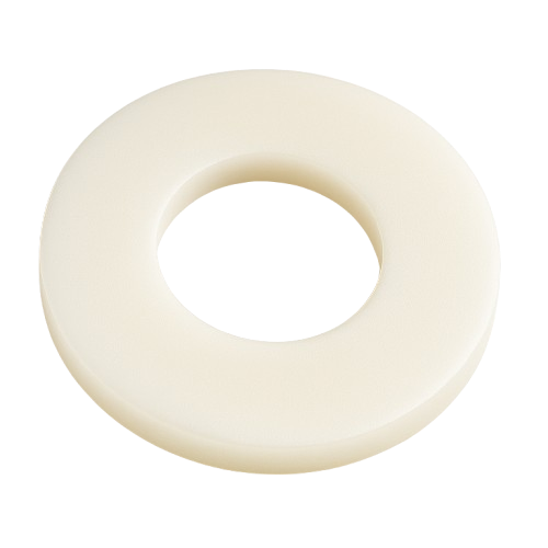 Flat Washer Fender Oversized Off-White Nylon 1/4 * 3/4 OD