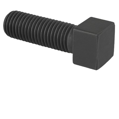 Square Head Screw Full Thread Black-Oxide Alloy Steel 5/8-11 * 1-1/4" Grade 8 [Cup Point] [External Square Drive]