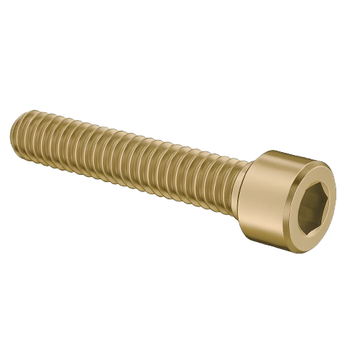 Socket Head Cap Screw Full Thread Copper Nickel 5/16-18 * 3/4" Grade 8 [Cup Point] [Allen Drive]