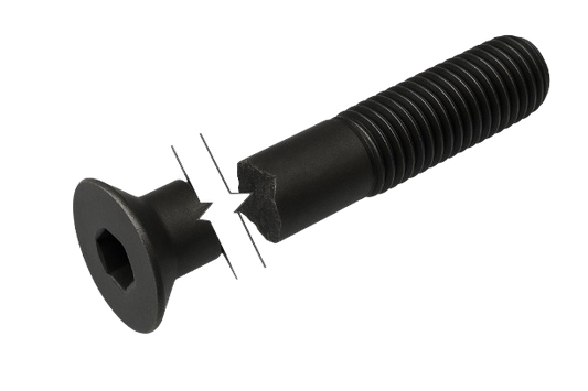 Metric Flat Head Cap Screw Black-Oxide Alloy Steel Partial Thread M8 * 1.25 * 85mm Grade 12.9 [Allen Key]