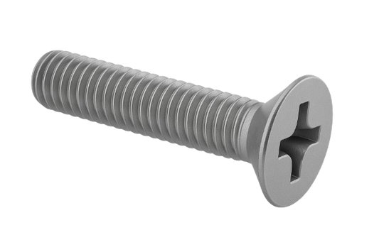 Flat Head Cap Screw Fine & Full Thread Stainless Steel 1-72 * 3/4" [Cup Point] [Allen Drive]