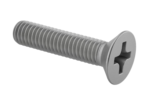 Flat Head Cap Screw Fine & Full Thread Stainless Steel 0-80 * 3/8" [Cup Point] [Allen Drive]