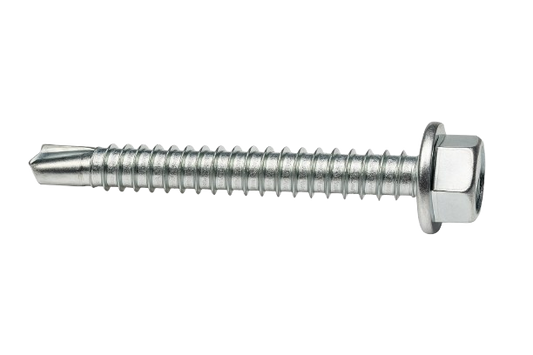 Hexagonal Head Drilling Screw Zinc #8 * 1"