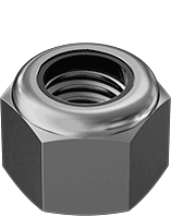 Hexagonal Nut Nylon Insert 316 Stainless Steel 5/16-18 data-zoom=