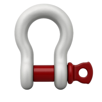 Screw-Pin Shackles Hot Dip Galvanized 1/2