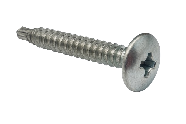 Extra-Wide Rounded Head Drilling Screw Zinc #8 * 3/4" [Philips Drive]