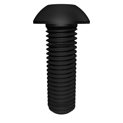 Button Head Cap Screw Full Thread Black-Oxide Alloy Steel 3-48 * 3/4" Grade 8 [Cup Point] [Allen Drive]