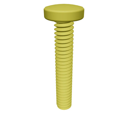 Pan Head Machine Screw Full Thread Brass 8-32 * 1/2" [Philips Drive]