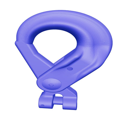 Clevis Hook bleu Painted Alloy Steel 3/8 Grade 100