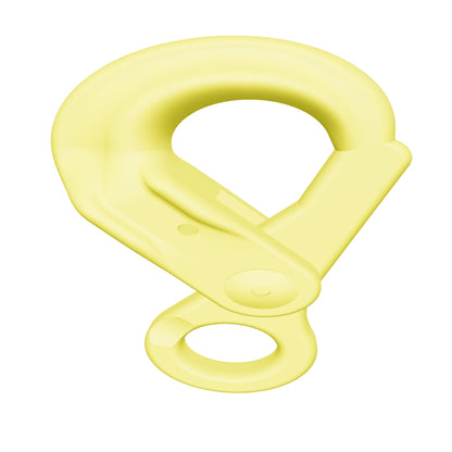 Wide Mount Hook With Eye jaune Painted Alloy Steel 5/8 Grade 80