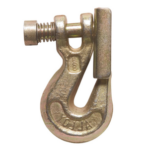 Clevis Grab Hook With Latch Yellow Zinc 1/4 Grade 70