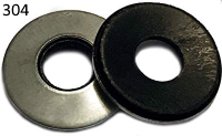 Neoprene Bonded Washer For Sealing Stainless Steel #8 * 3/8 OD data-zoom=