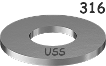 Flat Washer USS 316 Stainless Steel 5/8 * 1-1/2 OD data-zoom=