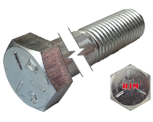 Imperial Hexagonal Bolt Partial Thread Zinc Plated  7/8-9 * 6