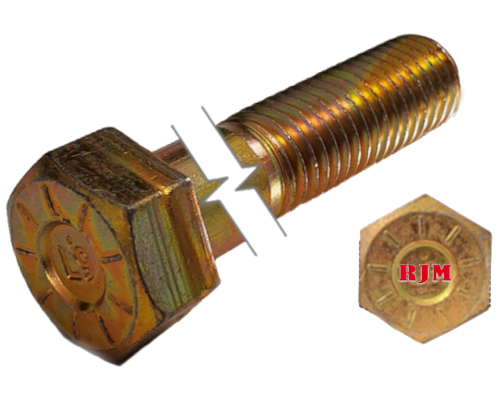 Imperial Hexagonal Bolt Partial Thread Cadium Plated  7/16-14 * 4