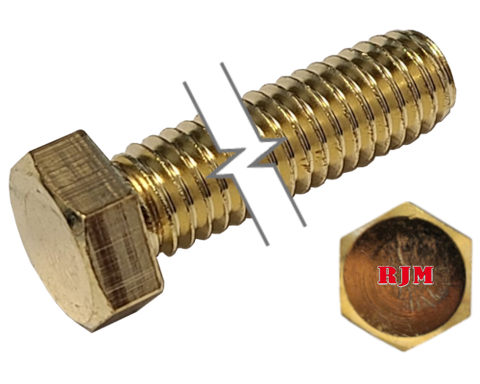Imperial Hexagonal Bolt Full Thread Brass  1/2-13 * 1" data-zoom=