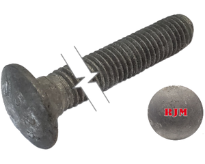 Imperial Carriage Bolt Dome Head Full Thread Galvanized 1/2-13 * 2-1/2" Grade 2