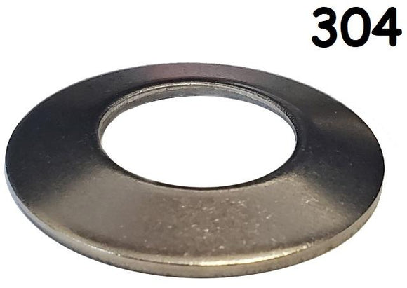 Belleville Disc Spring 304 Stainless Steel #8 * 3/8 OD