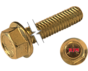 Imperial Flanged Hexagonal Bolt Full Thread 5/16-18 * 1" Grade 5