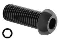 Button Head Cap Screw Full Thread Black-Oxide Alloy Steel 1/2-13 * 4