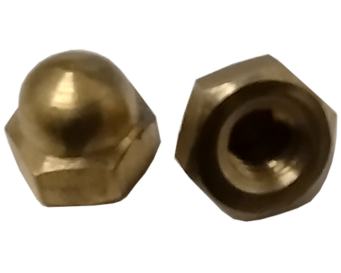 Imperial Acorn/Cap Hexagonal Nut Brass 5/8-11 data-zoom=