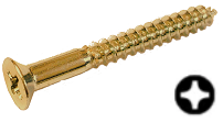 Flat Head Wood Screw Brass #4 * 1-1/4