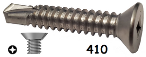Undercut Flat Head Self-Drilling Screw Stainless Steel #6 * 3/4" [Philips Drive]