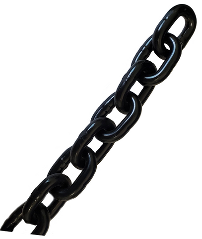 Straight Link Chain Black Steel 1/2 Grade 80 data-zoom=