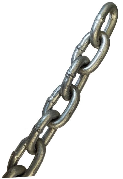 Straight Link Chain Zinc 3/8 Grade 30