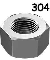 Hexagonal Nut Stainless Steel 9/16-12 data-zoom=