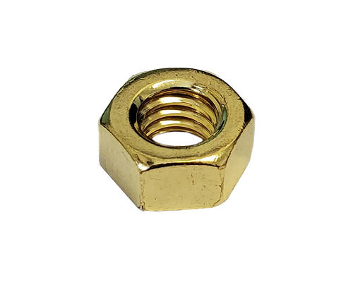 Imperial Hexagonal Nut Yellow Zinc Plated Fine Thread 1-1/4-12 Grade 8