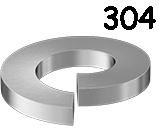 Split Lock Washer Stainless Steel #10 * 3/8 OD data-zoom=