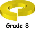 Rondelle De Blocage Fendue En Zinc Jaune 1-1/2 * 2-1/2 OD Grade 8