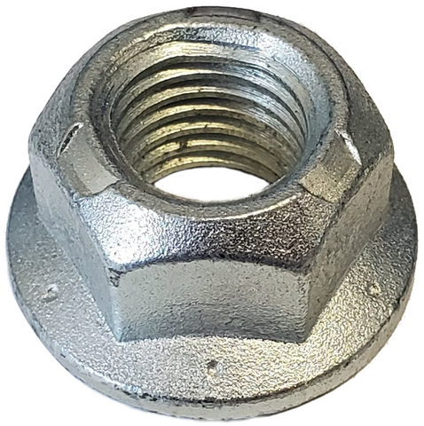 Serrated Flanged Conical Hexagonal Nut Zinc Plated 3/4-10 Grade 8 data-zoom=
