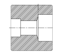 Low Pressure Reducing Straight Connector Threaded 316 Stainless Steel 1-1/4-11-1/2 Reduce to 1-11/16 [Female NPT]