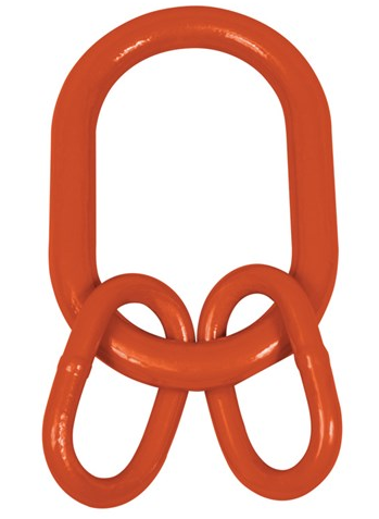 Oblong Link Assembly Orange Painted Alloy Steel 3/4 * 5-1/2