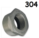 Low Pressure Bushing Adapter Pipe Fitting Stainless Steel 3/8-18 Male Reduce to 1/8-27 Female [NPT]